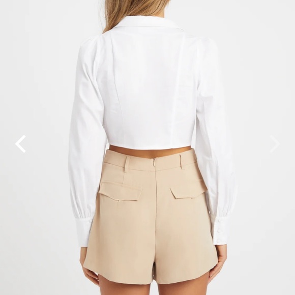 Kookai White Monaco Knot Shirt - Picture 2 of 7